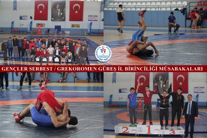 GENÇLER SERBEST / GREKOROMEN GÜREŞ İL BİRİNCİLİĞİ MÜSABAKALARI GERÇEKLEŞTİRİLDİ.