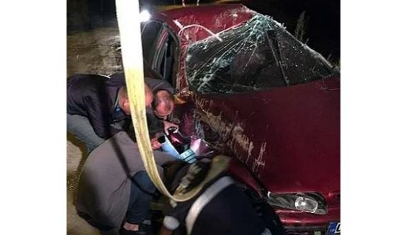 TÜRKELİDE KAZA 1 YARALI
