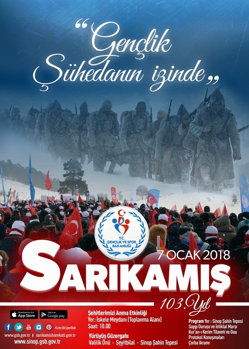SİNOP FEDAKAR ECDADI VE TÜM ŞEHİTLERİ İÇİN VEFA YÜRÜYÜŞÜNDE BULUŞUYOR