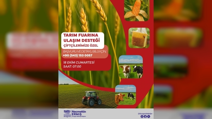 DURAĞAN BELEDİYESİ’NDEN ÇİFTÇİLERE FUAR DESTEĞİ