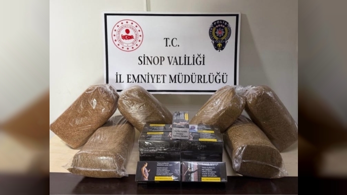 SİNOP’TA KAÇAK TÜTÜN OPERASYONU: 30 KİLO TÜTÜN VE 3 BİN MAKARON ELE GEÇİRİLDİ