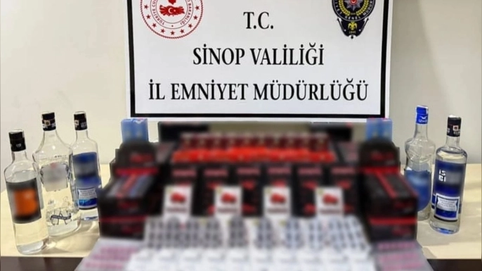 SİNOP’TA KAÇAK ÜRÜNLER ELE GEÇİRİLDİ