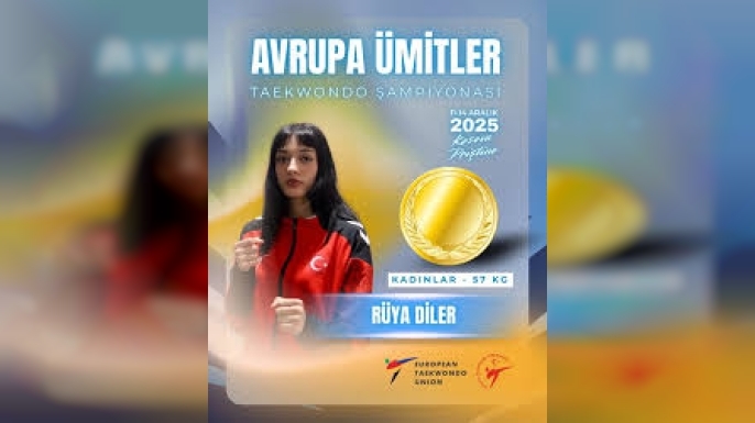 SİNOPLU MİLLİ SPORCU RÜYA DİLER’DEN AVRUPA’DA ALTIN ZAFER