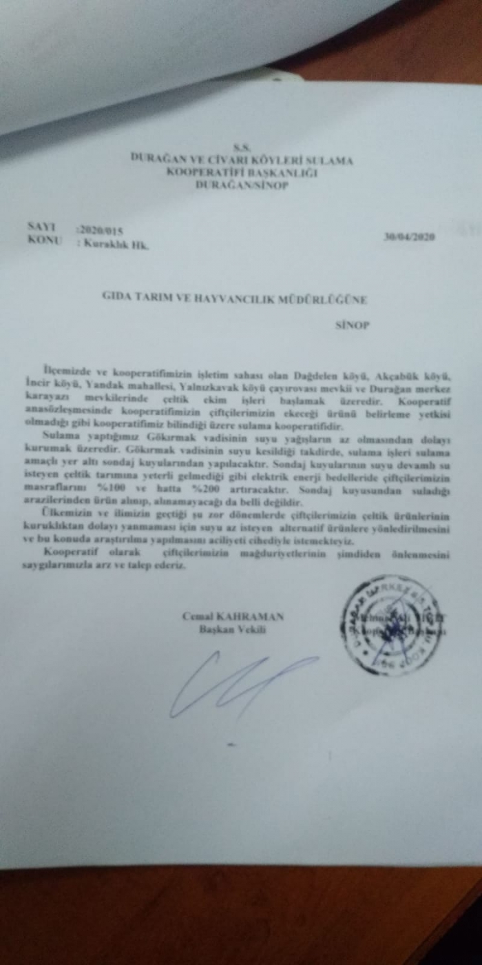 ÇELTİK SUYU GÖZLÜYOR, ÜRETİCİ ÇARE GÖZLÜYOR!