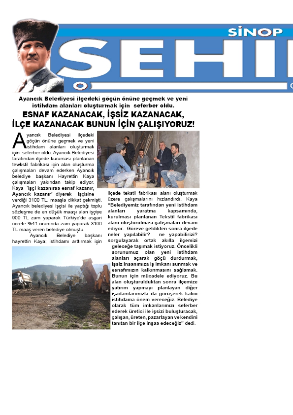 ESNAF KAZANACAK, İŞSİZ KAZANACAK, İLÇE KAZANACAK BUNUN İÇİN ÇALIŞIYORUZ!