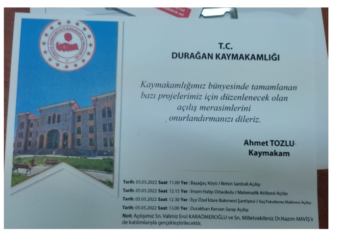 KAYMAKAMLIK AÇILIŞA HAZIRLANIYOR