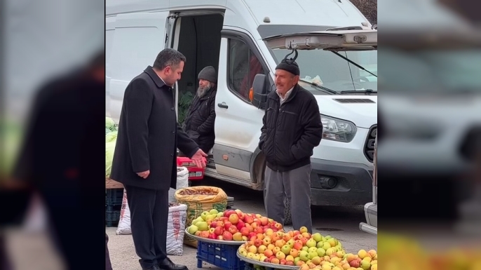 DURAĞAN BELEDİYE BAŞKANI NECMETTİN ERMİŞ’TEN HALK PAZARI ZİYARETİ