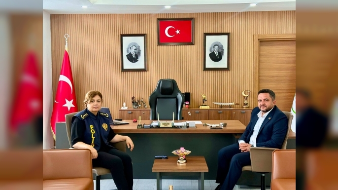 İl Emniyet Müdürü Sibel Kılıçlıoğlu’ndan Başkan Necmettin Ermiş’e Ziyaret