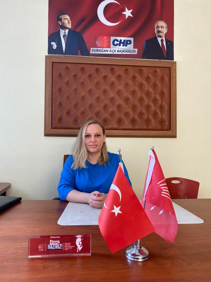 Durağan CHP Kadın Kolları Başkanı KARADENİZ;''Böylece mağdurlara bir tuş yakınlığında olduk.''