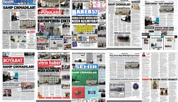 SİNOP BASININDA BÜYÜK YANKI BULDU