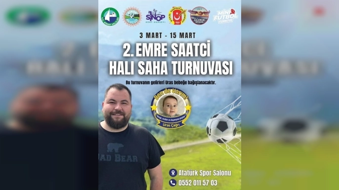 SİNOP’TA URAS BEBEK İÇİN DAYANIŞMA TURNUVASI BAŞLADI