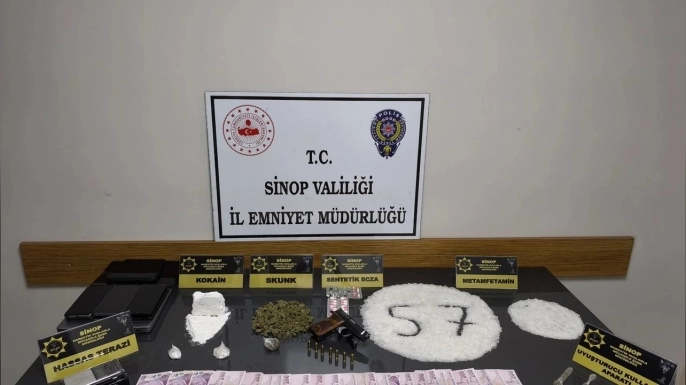 SİNOP’TA UYUŞTURUCU ŞEBEKESİNE DARBE: 12 GÖZALTI, 7 TUTUKLAMA